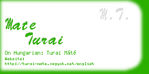 mate turai business card